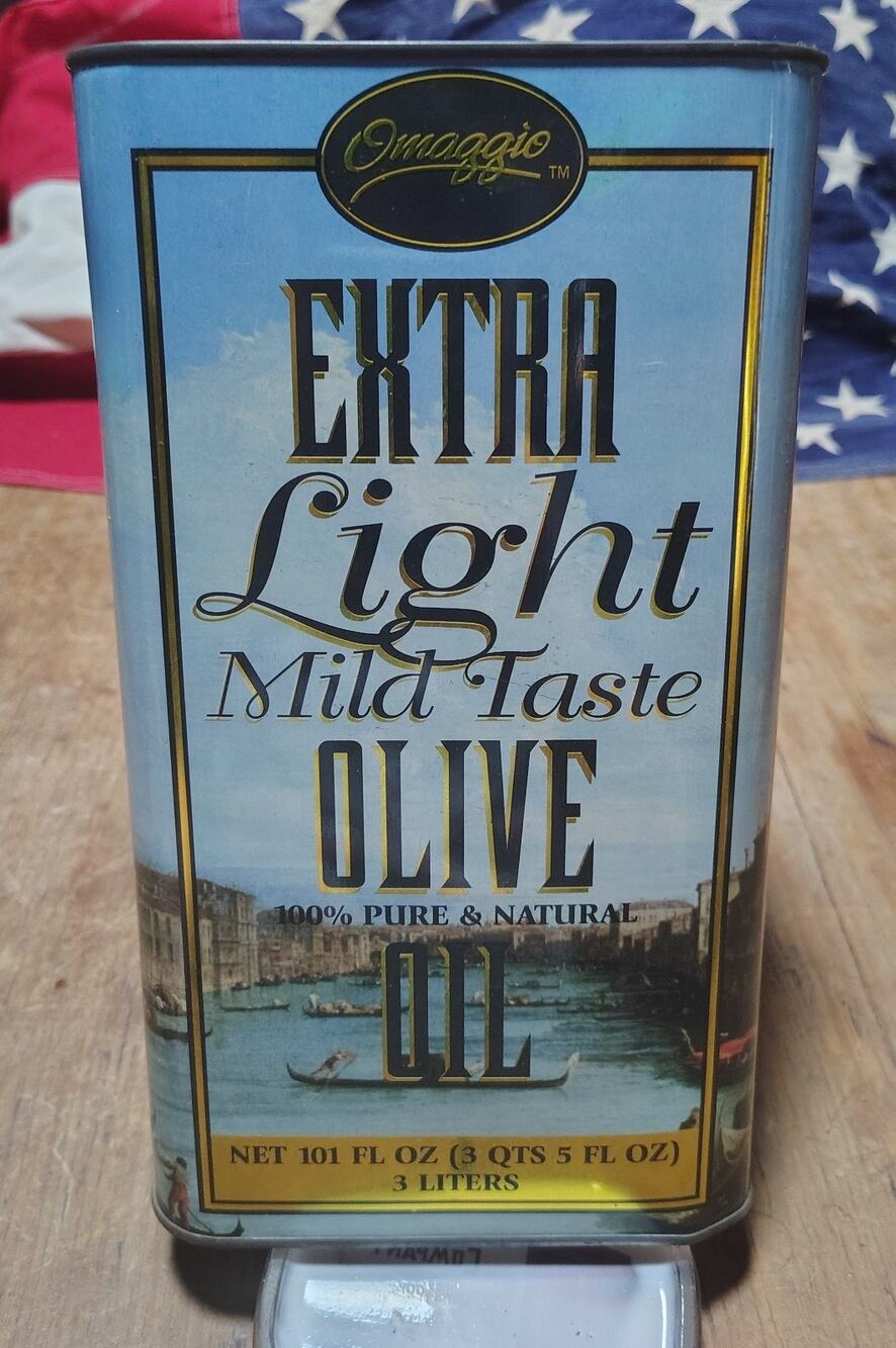 Vintage Omagge Olive Oil Advertising Tin Empty For Display Kitchen Decor (#3)